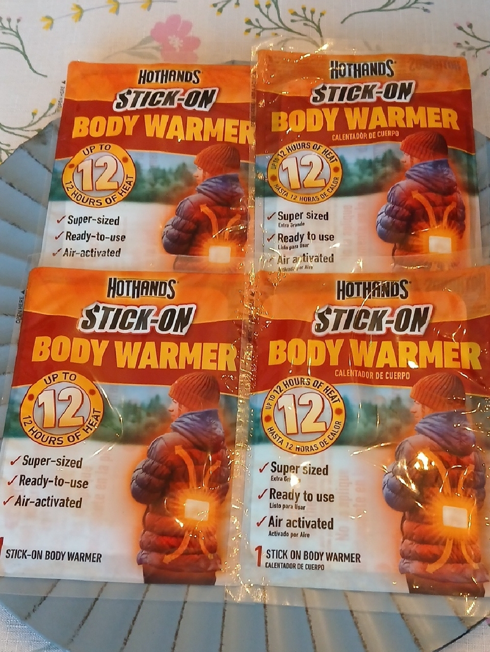 Stick-On Body Warmer - Orange
